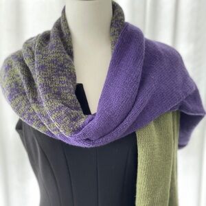 Hand knitted shawl